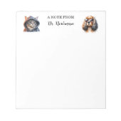 Coole Haustiere Personalisiert Veterinär-Notepad Notizblock (Vorderseite)