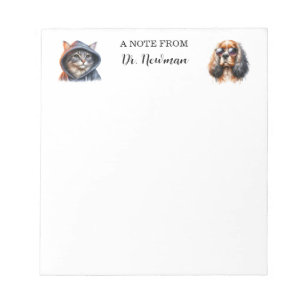 Coole Haustiere Personalisiert Veterinär-Notepad Notizblock