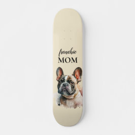 Coole Haustierfamilie Niedlicher Hund Frenchie Mam Skateboard