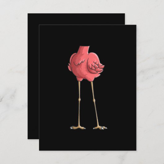 Coole Headless Flamingo Halloween Kostümgeschenke Einladung (Vorne/Hinten)