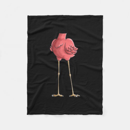 Coole Headless Flamingo Halloween Kostümgeschenke Fleecedecke (Vorderseite)