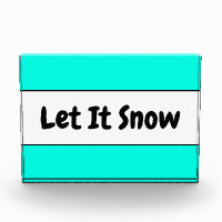 Coole, helle, weiße Minze Blau LASSEN ES SCHNEE Te