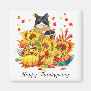 Coole Herbstkatze Magnet
