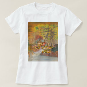Coole Herbstsaison Vintage Kunst drucken T-Shirt