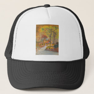 Coole Herbstsaison Vintage Kunst drucken Truckerkappe