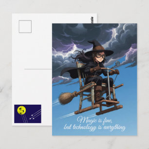 Coole Hexe. Magie ist gut Postkarte
