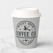 coole Hexen brauen Kaffee Halloween-Party Pappbecher (Vorderseite)