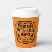 coole Hexen brauen Kaffeehaus Halloween Pappbecher (Vorderseite)