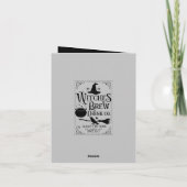 coole Hexenbraue verleiht Halloween-Karte Stimmung Karte (Rückseite)