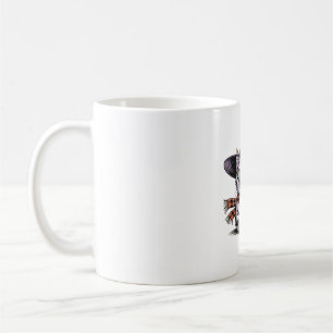 Coole Hexenkatze – Süße Halloween-Katze mit Herzbr Kaffeetasse