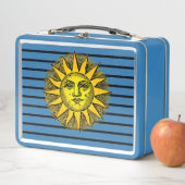 Coole himmlische Sonnen-Retro Metall Brotdose (Beispiel)