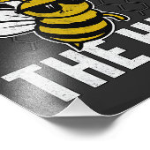 Coole Hip Hop Bee Grafik Fotodruck (Ecke)