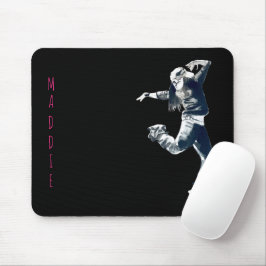 Coole Hip Hop Dancer Girl Illustration Mousepad