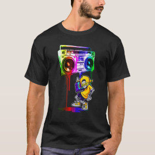 Coole Hip Hop Niedliche Musik Skull Boombox Funny T-Shirt