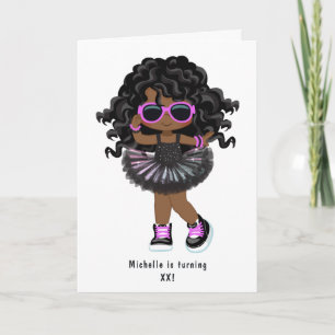 Coole Hip Hop Rap Tutu Mädchen Geburtstagsfeier Einladung