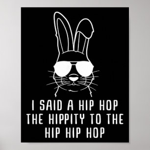 Coole Hip-Hop-Sonnenbrille Hase Ostergeschenk Männ Poster
