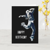 Coole Hip Hop Tänzerkarte Karte (Gelbe Blume)