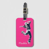 Coole Hip Hop Tänzerkunst Gepäckanhänger (Vorderseite Vertikal)