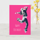 Coole Hip Hop Tänzerkunst Karte (Gelbe Blume)