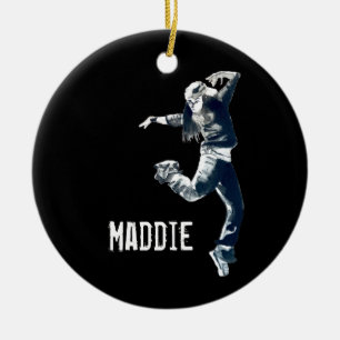 Coole Hip Hop Tänzerkunst Keramik Ornament