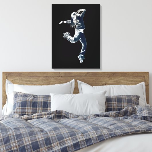 Coole Hip Hop Tänzerkunst Leinwand (Insitu (Schlafzimmer))