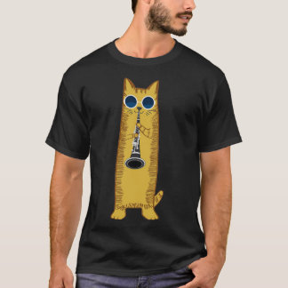 Coole Hippie-Katze mit Sonnenbrille, die die Clari T-Shirt