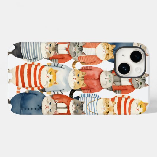 COOLE HIPSTER CATS Case-Mate iPhone HÜLLE (Rückseite (Horizontal))