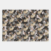 Coole Hirschknock-Camouflage Fischen Männer Geschenkpapier Set (Vorderseite 2)