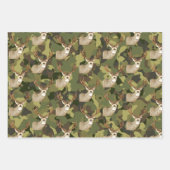 Coole Hirschknock-Camouflage Fischen Männer Geschenkpapier Set (Vorderseite)