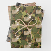Coole Hirschknock-Camouflage Fischen Männer Geschenkpapier Set (Beispiel)