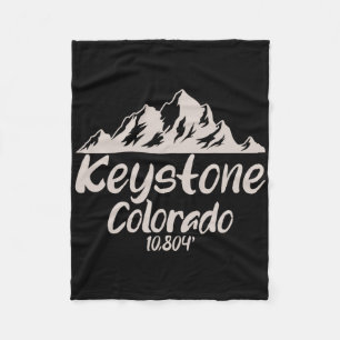 Coole Höhenlage Keystone Colorado T-Shirt Skifahre Fleecedecke
