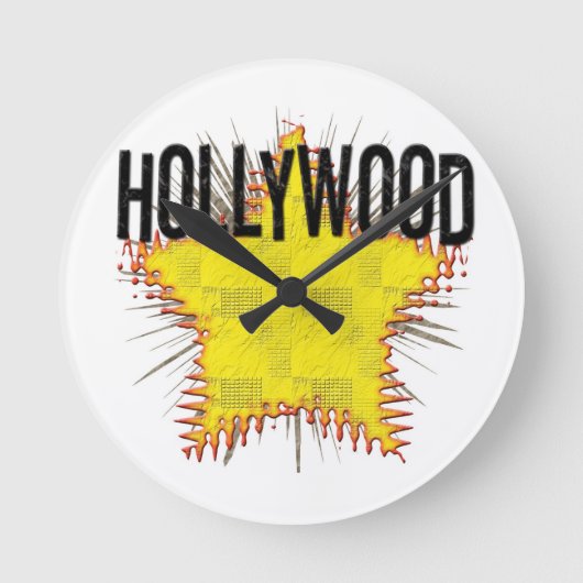 Coole Hollywood Uhr! Runde Wanduhr (Vorderseite)