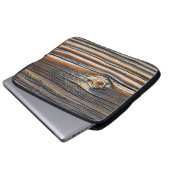 Coole Holzkörnerkunst Laptopschutzhülle (Vorne Knopf)
