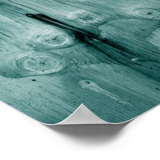 Coole Holzkörnerkunst Poster (Ecke)