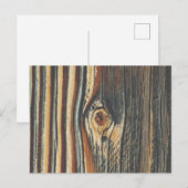 Coole Holzkörnerkunst Postkarte (Vorne/Hinten)