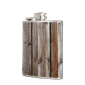 Coole Holzstruktur Flachmann (Links)