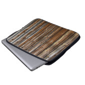 Coole Holzstruktur Laptopschutzhülle (Vorne Knopf)
