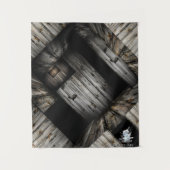 Coole Holzstruktur Wandteppich (Vorderseite)