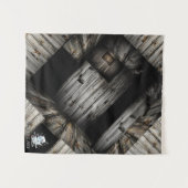 Coole Holzstruktur Wandteppich (Vorderseite (Horizontal))