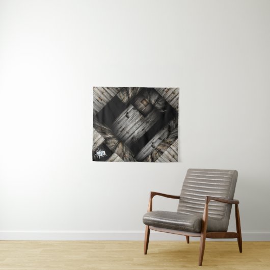 Coole Holzstruktur Wandteppich (Beispiel (Horizontal))