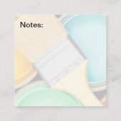 Coole Home Painter-Visitenkarten Quadratische Visitenkarte (Rückseite)