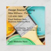 Coole Home Painter-Visitenkarten Quadratische Visitenkarte (Vorderseite)
