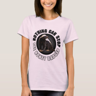 Coole Honig-Dachs-runde Logo-Art-Grafik T-Shirt