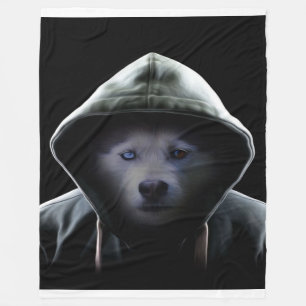 Coole Hoodie Husky Liebhaber  Eigenhändlerin Fleecedecke