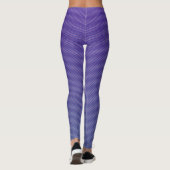 Coole, horizontale, Lila Streifen Leggings (Rückseite)