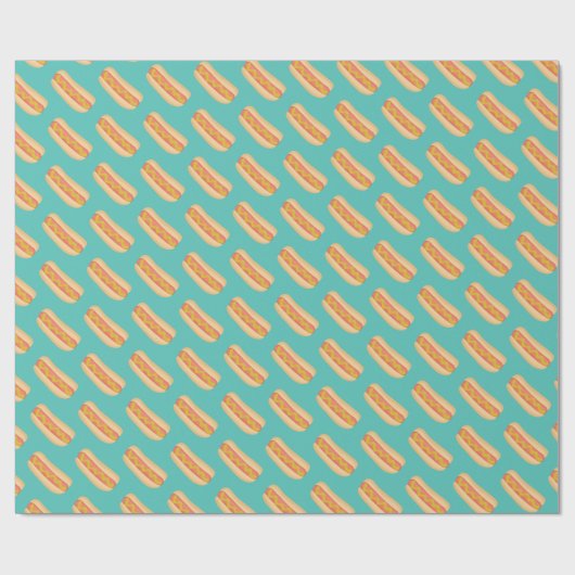 Coole Hot-dogs Geschenkpapier (Flach)