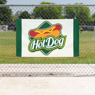 coole Hotdog-Anbieter Banner