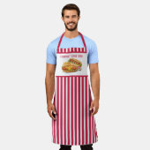 Coole Hotdog-Anbieter fügen Text hinzu Schürze (Getragen)