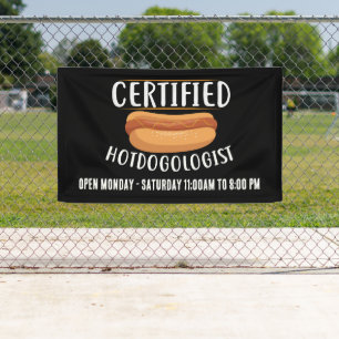 Coole Hotdog-Anbieter oder Geschäftszeichen hinzuf Banner