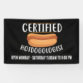 Coole Hotdog-Anbieter oder Geschäftszeichen hinzuf Banner (Horizontal)